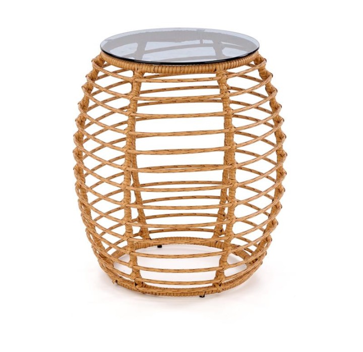 Журнальний стіл BARREL Halmar Натуральний / Чорний